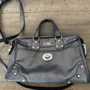 Coach Rhyder 24 Gun Medal Grey Mini Crossbody Bag